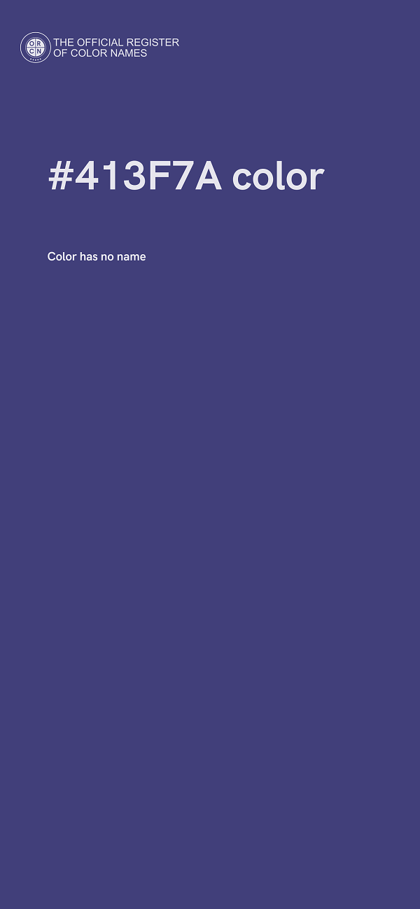 #413F7A color image