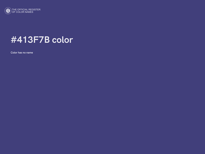 #413F7B color image