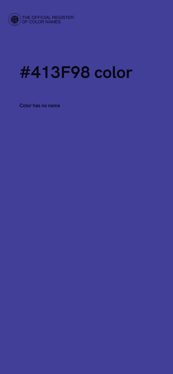 #413F98 color image