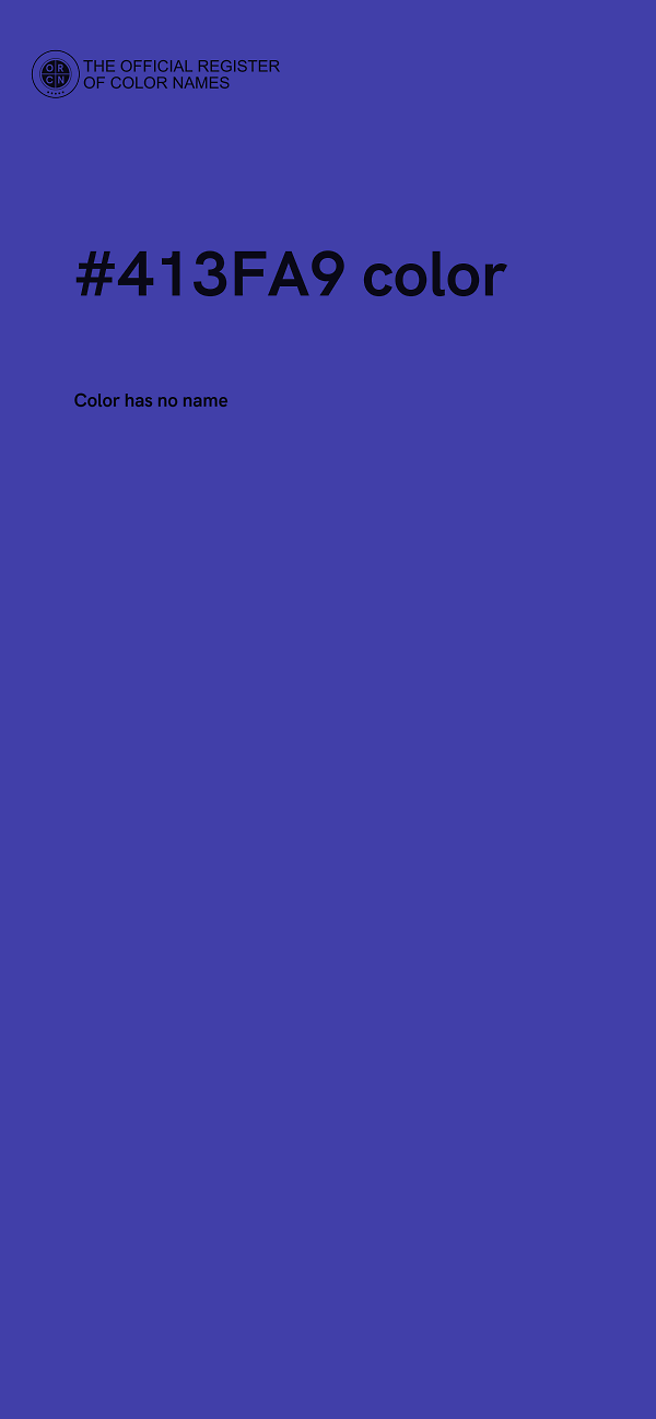 #413FA9 color image