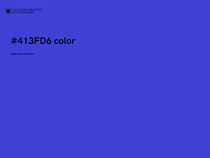 #413FD6 color image