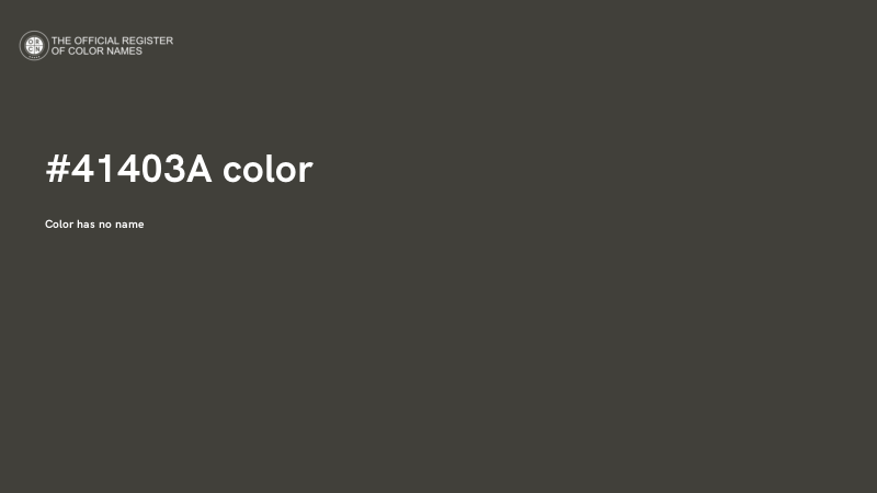 #41403A color image