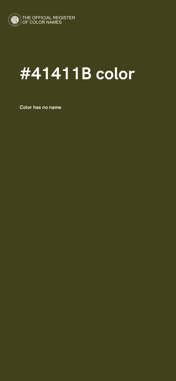 #41411B color image