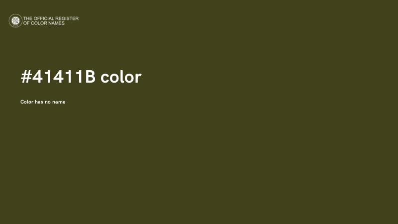 #41411B color image