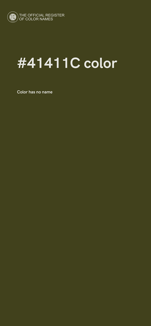 #41411C color image