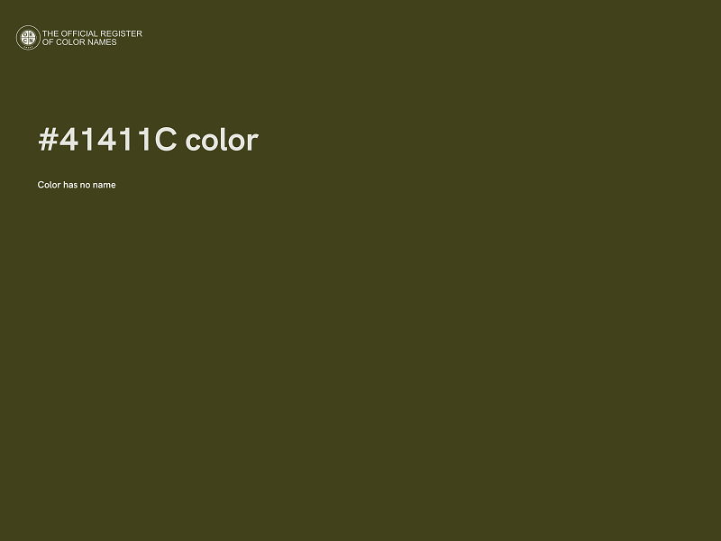 #41411C color image