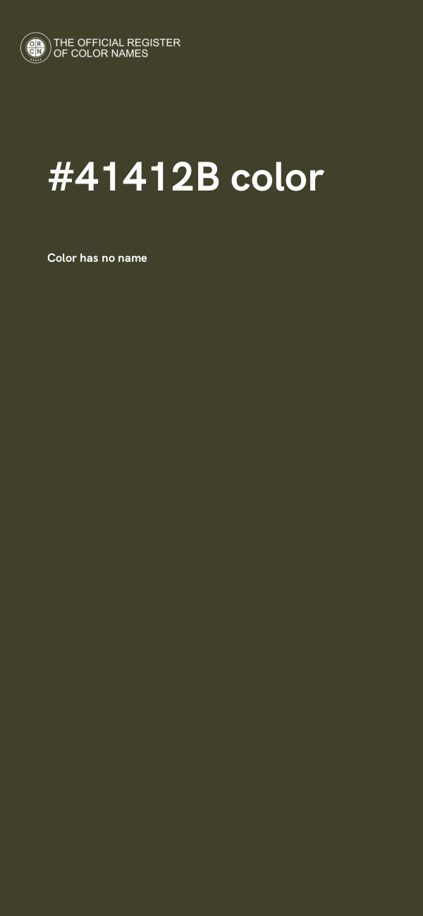 #41412B color image