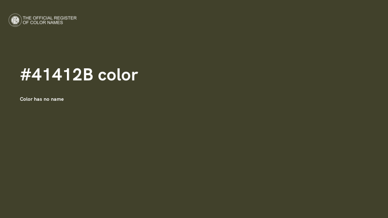 #41412B color image