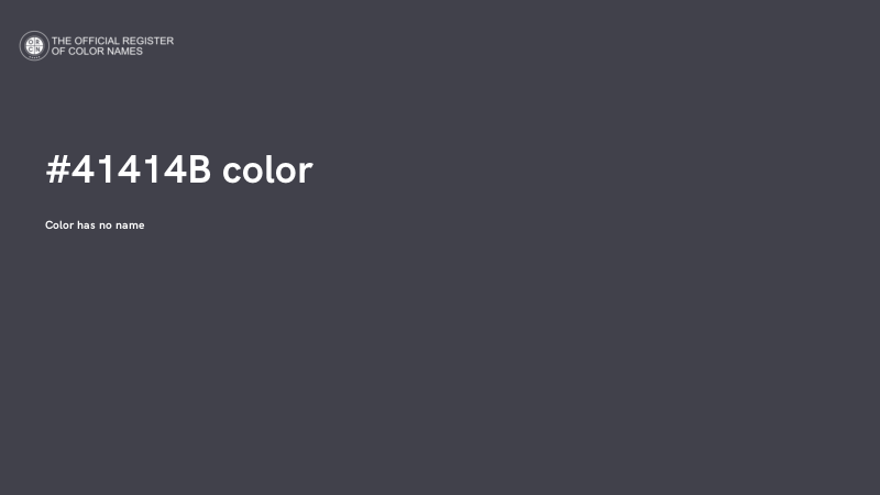 #41414B color image