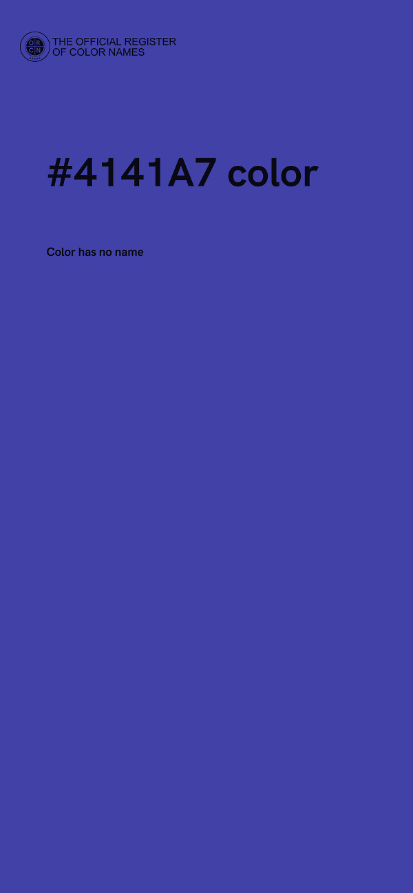 #4141A7 color image