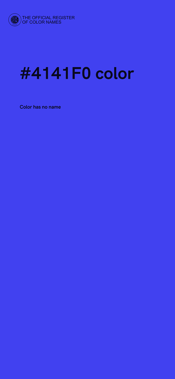 #4141F0 color image