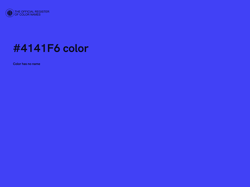 #4141F6 color image