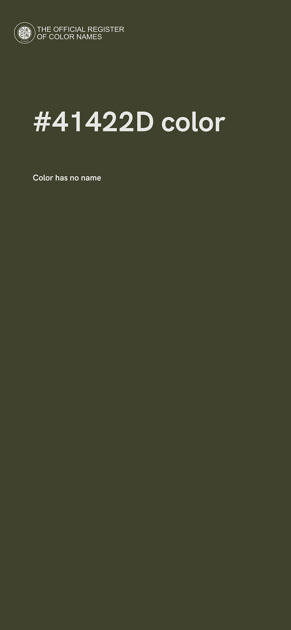 #41422D color image