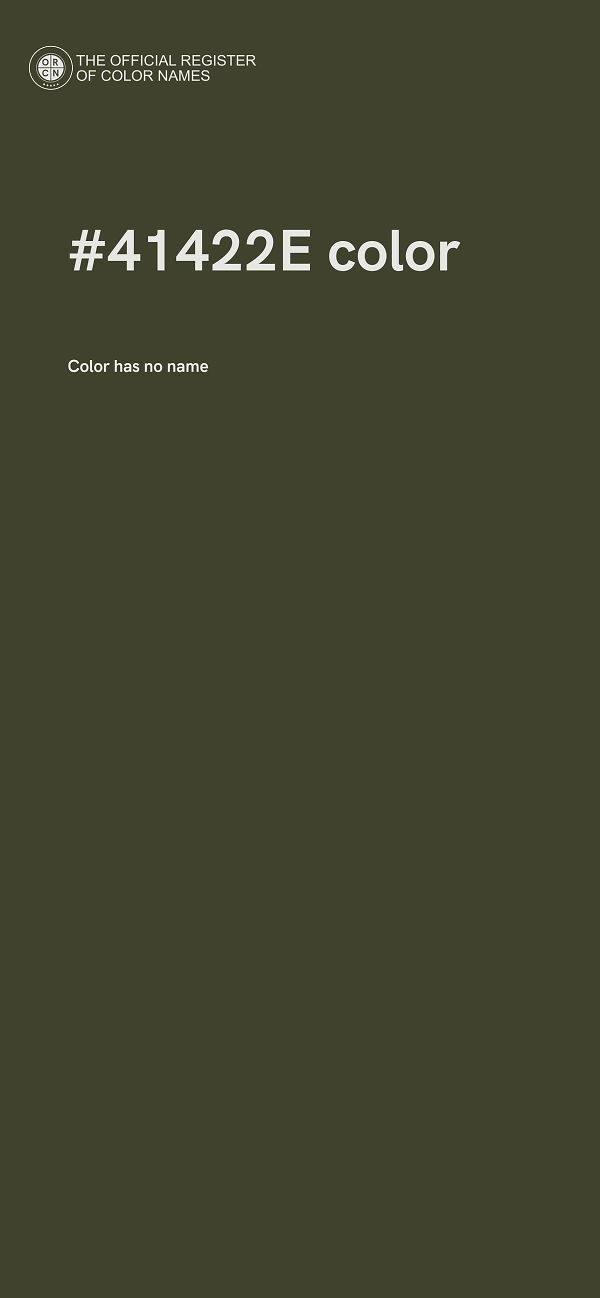 #41422E color image