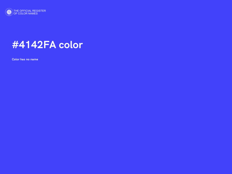 #4142FA color image