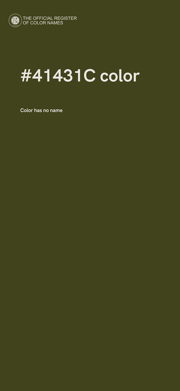 #41431C color image