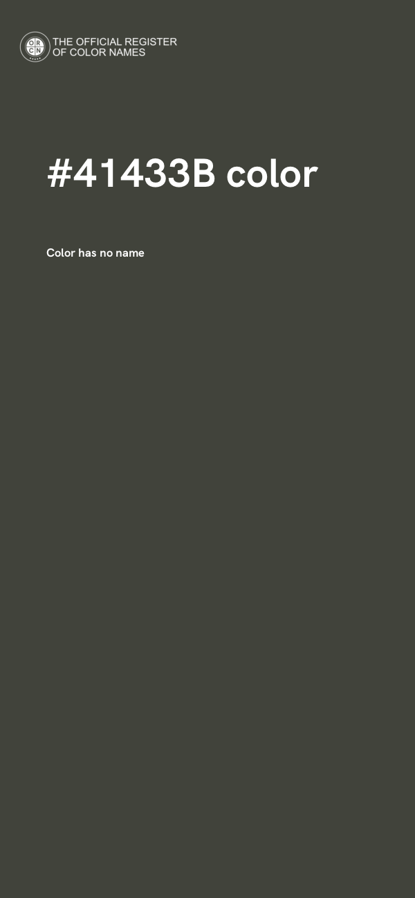 #41433B color image
