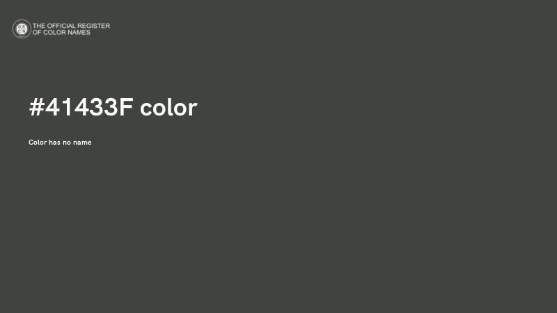 #41433F color image