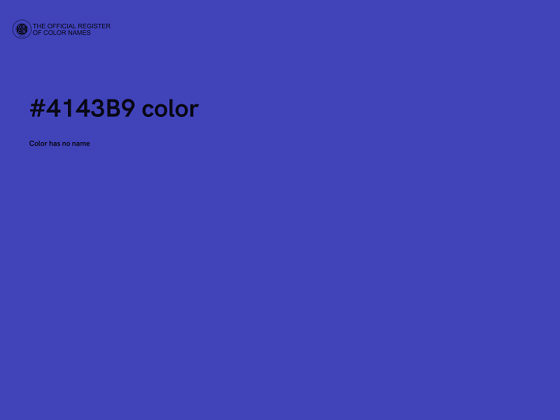#4143B9 color image