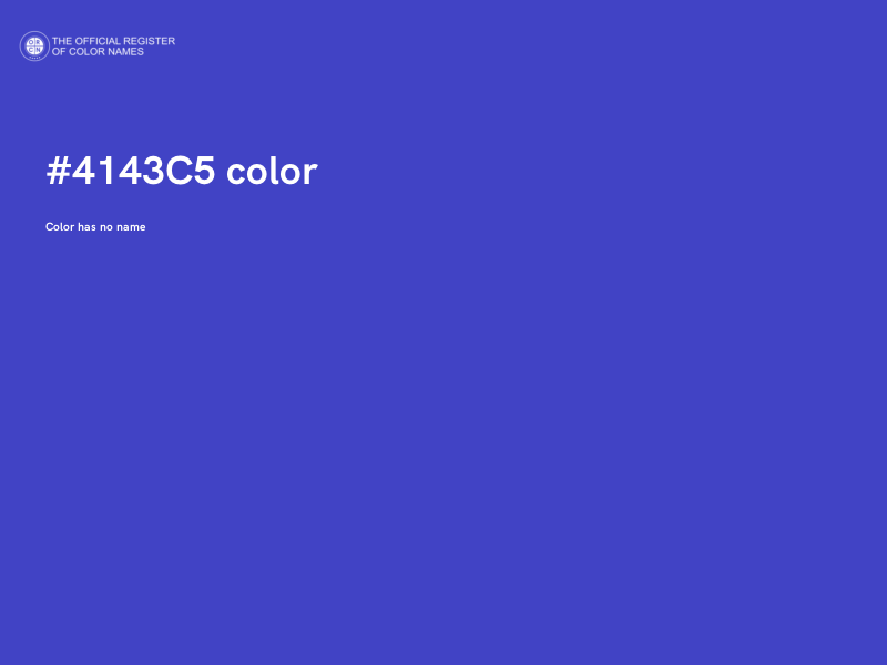#4143C5 color image