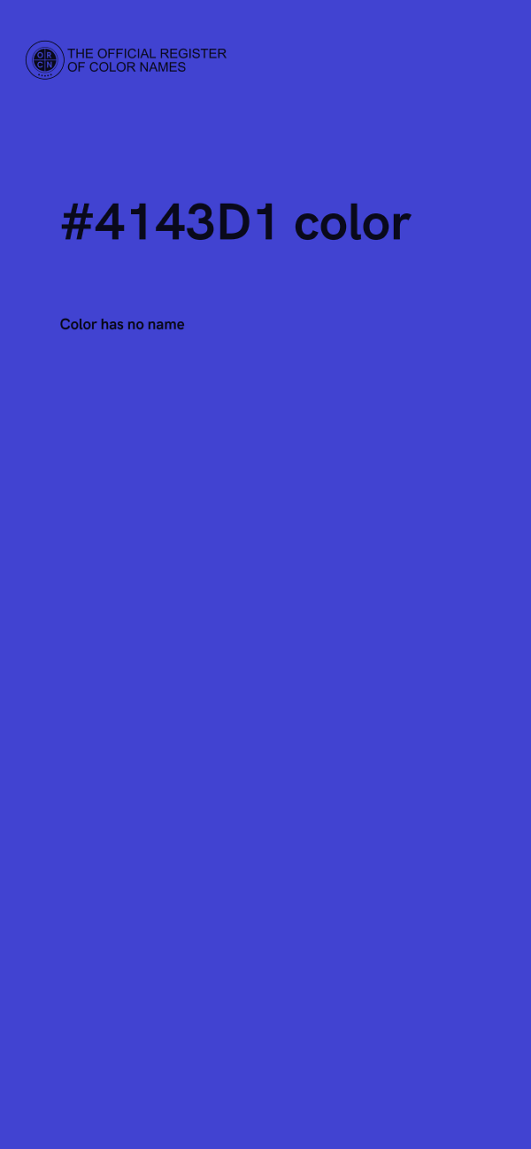 #4143D1 color image