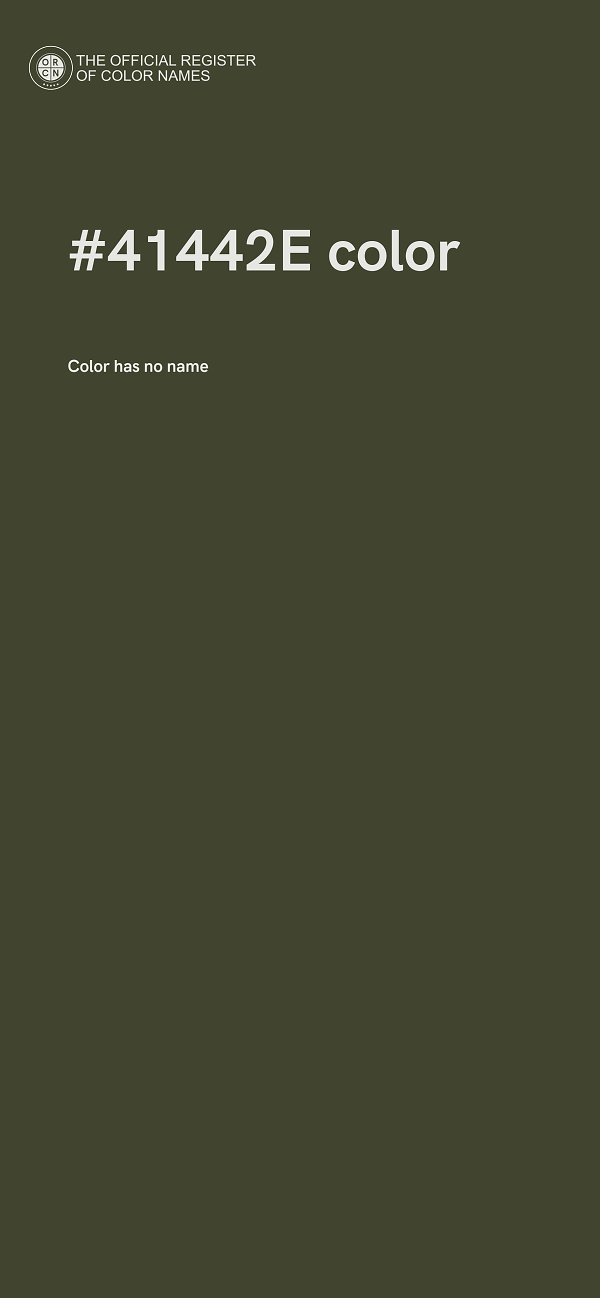 #41442E color image
