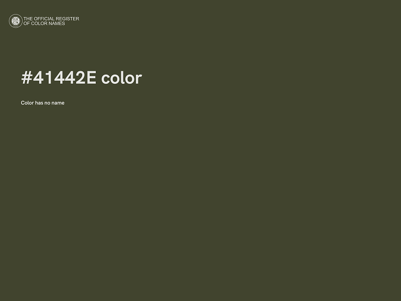 #41442E color image