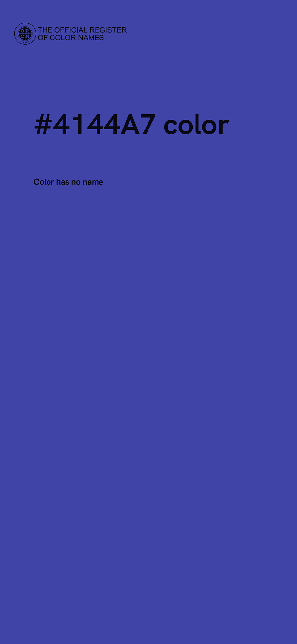 #4144A7 color image