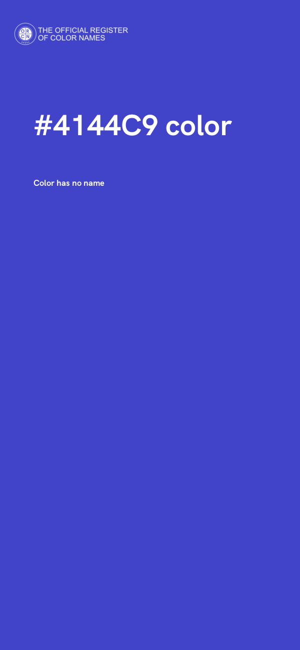#4144C9 color image