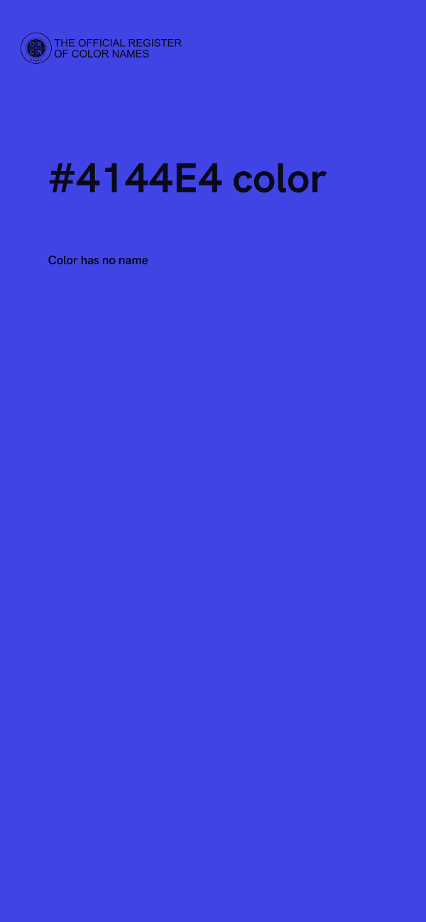 #4144E4 color image