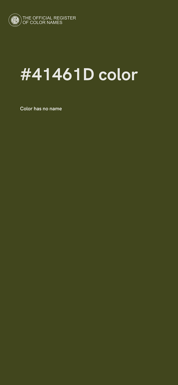#41461D color image