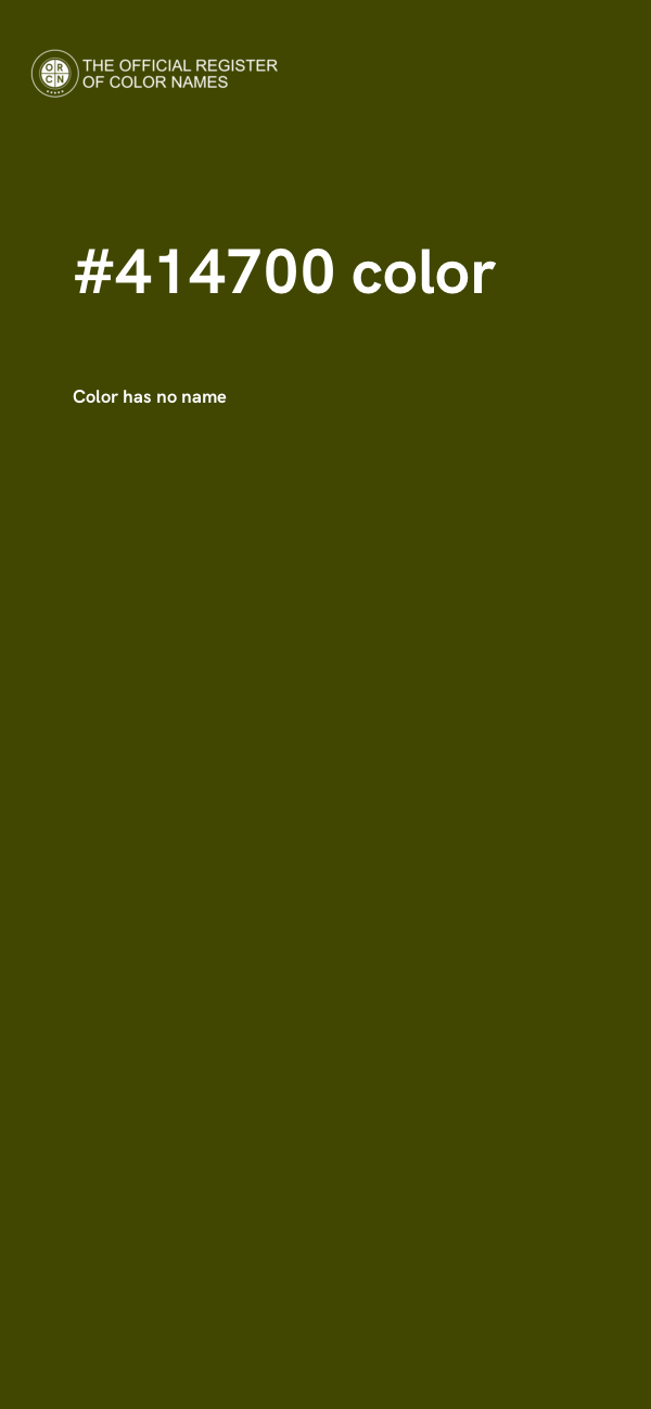 #414700 color image