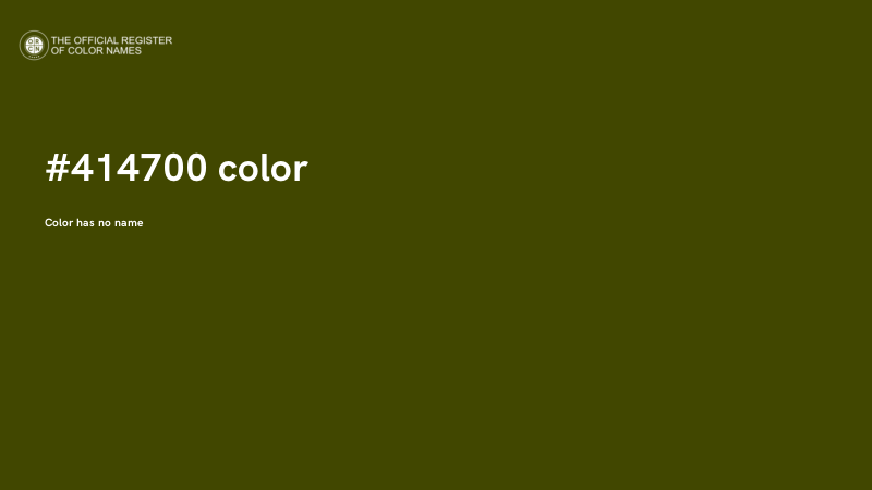 #414700 color image