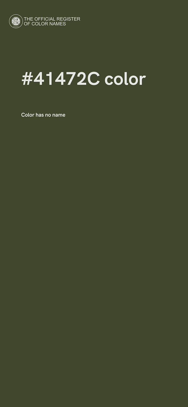 #41472C color image