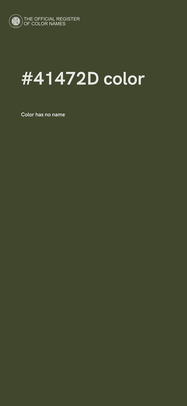 #41472D color image