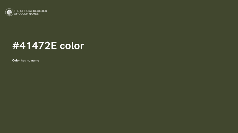 #41472E color image