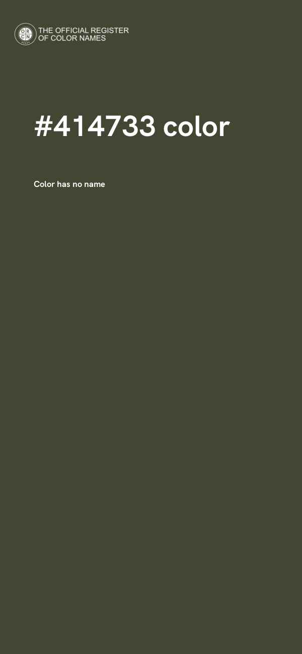 #414733 color image