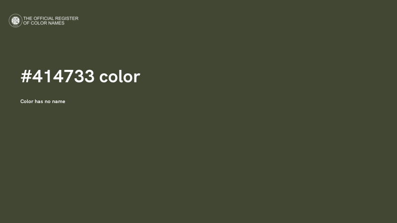 #414733 color image