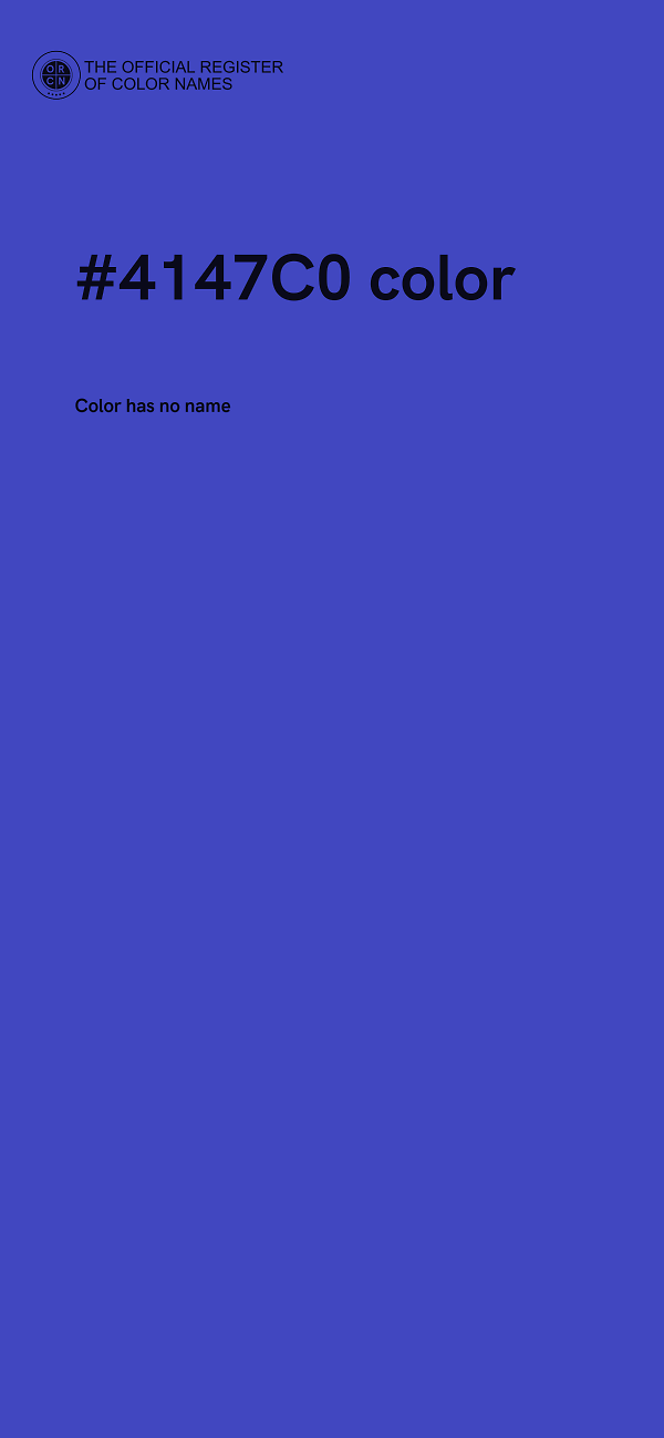 #4147C0 color image