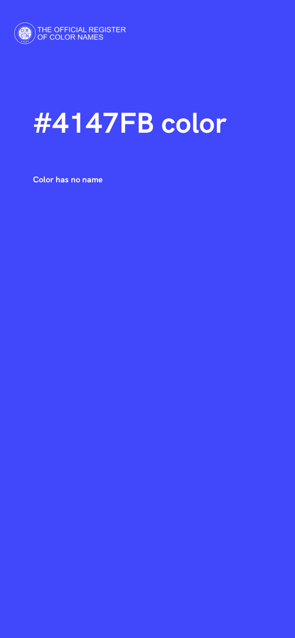 #4147FB color image