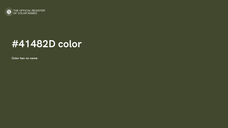 #41482D color image