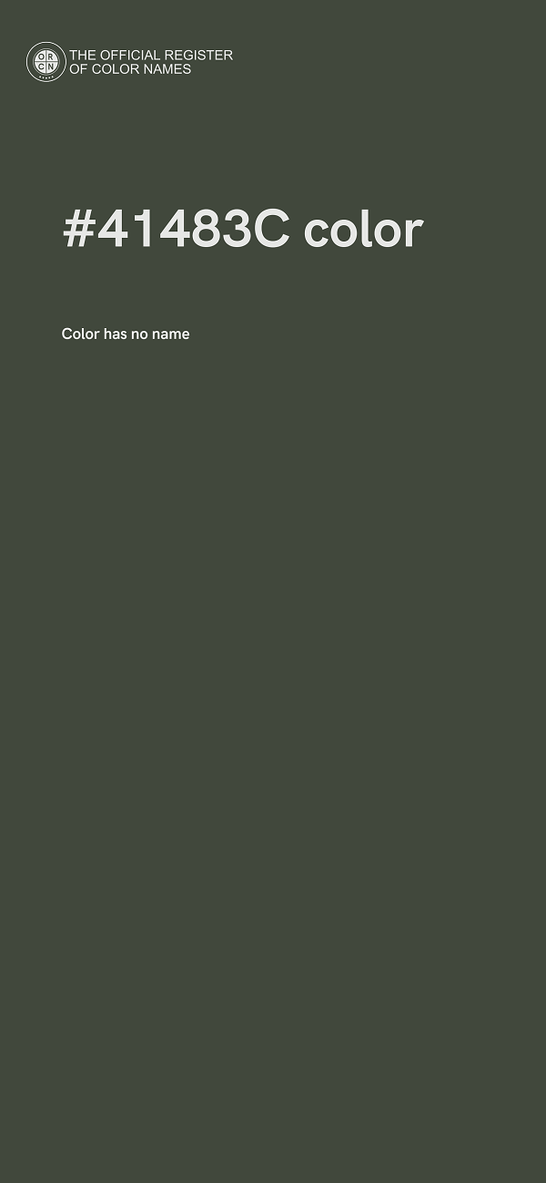 #41483C color image