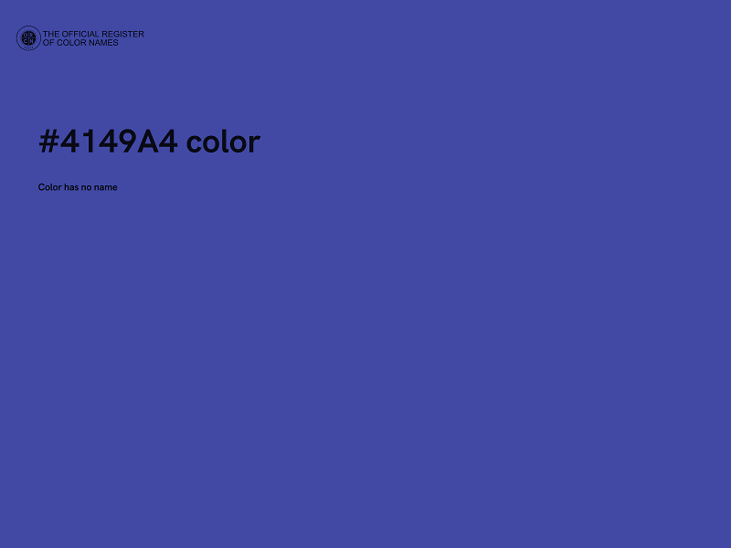 #4149A4 color image