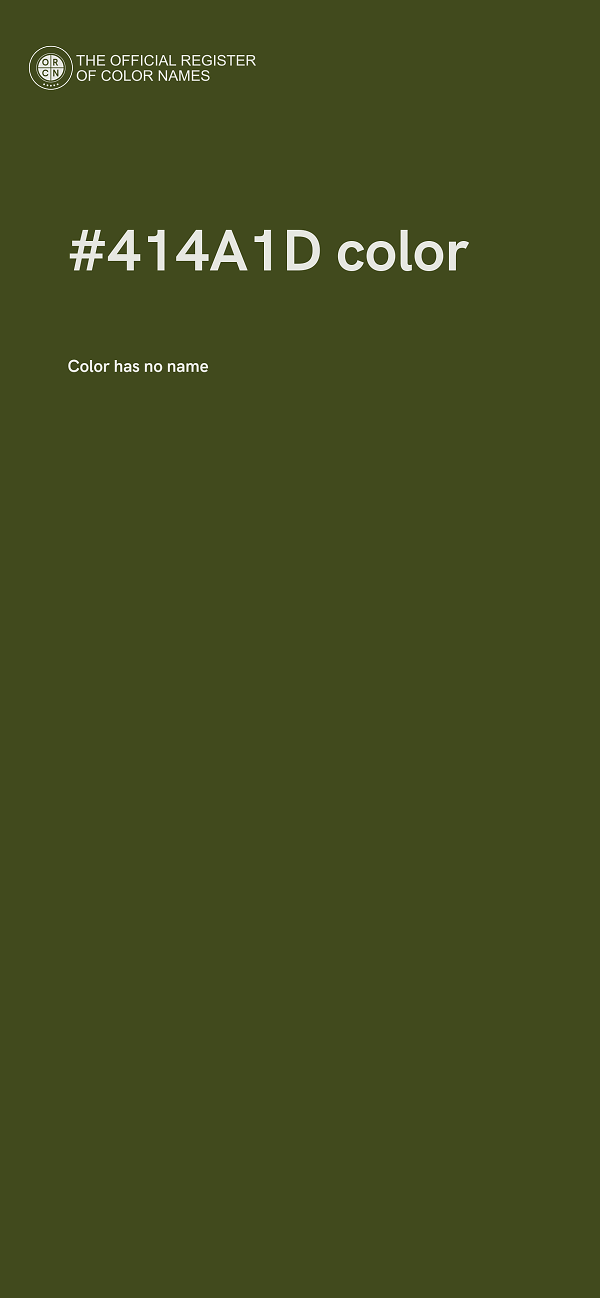 #414A1D color image