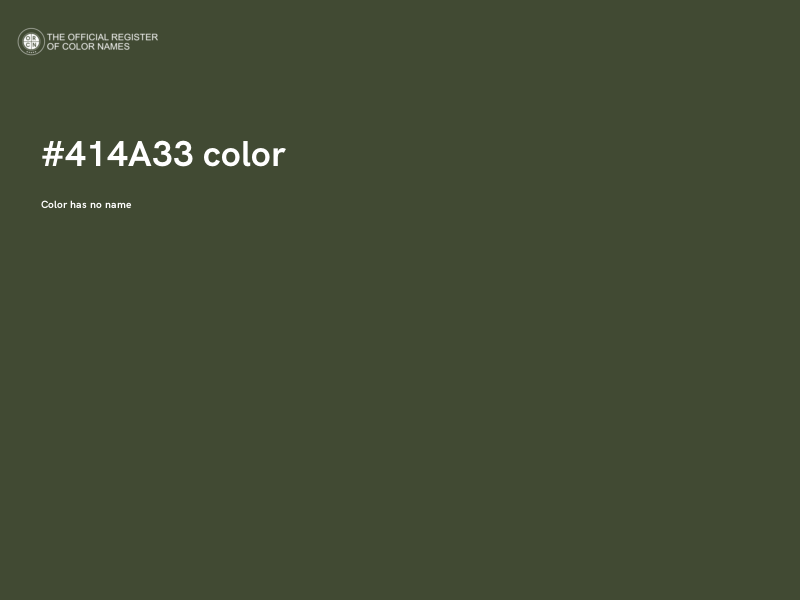 #414A33 color image