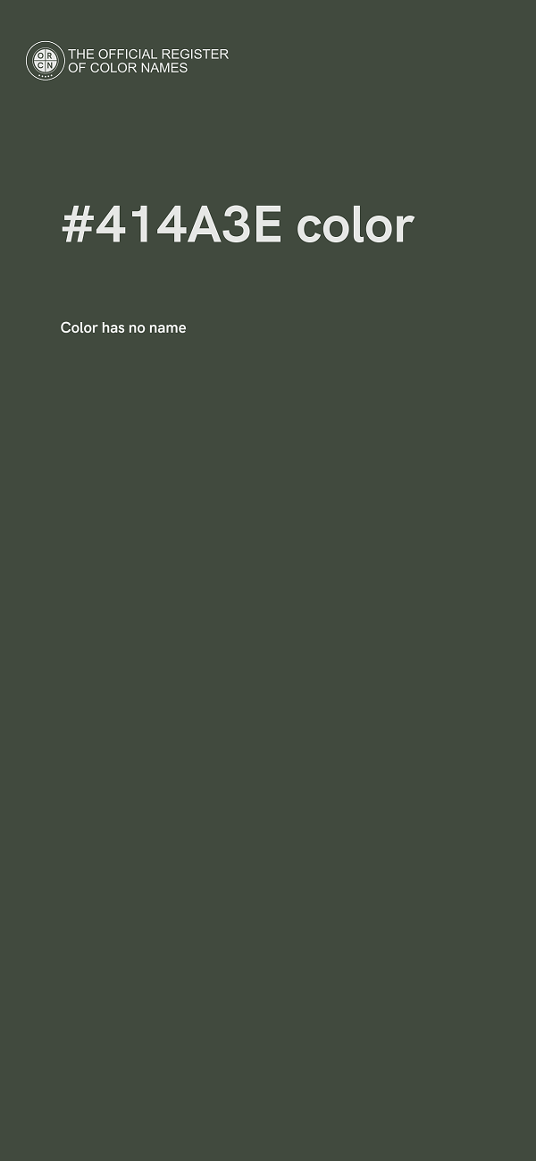 #414A3E color image