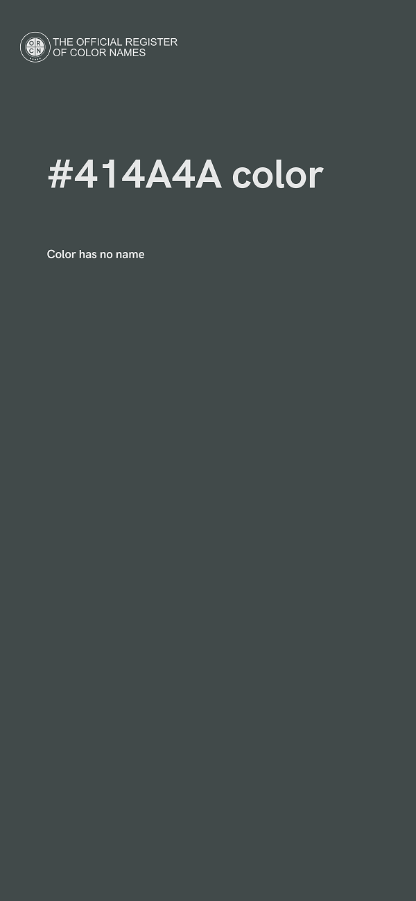 #414A4A color image