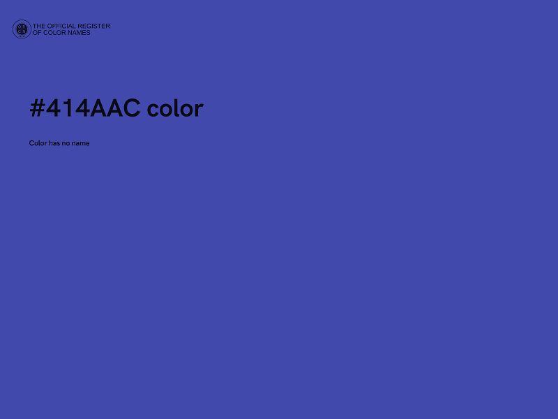 #414AAC color image