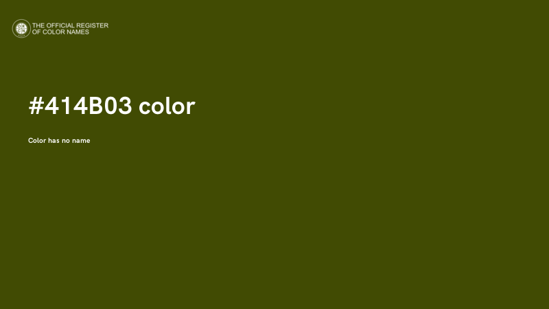#414B03 color image