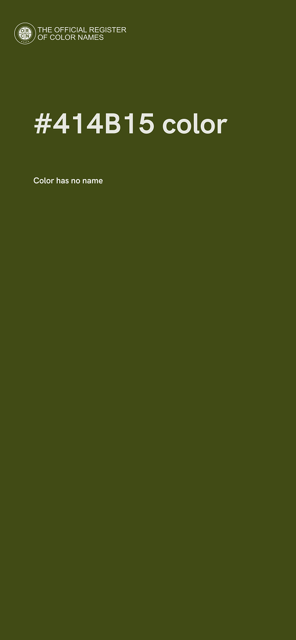 #414B15 color image